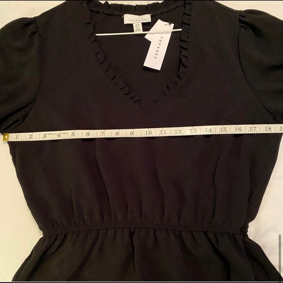 NWT TOPSHOP Peplum Blouse - Picture 2 of 6